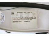 2001 Buick Century Limited Info Tag