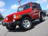 2004 Flame Red Jeep Wrangler Sport 4x4 #70081192