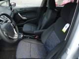 2013 Ford Fiesta SE Hatchback Charcoal Black/Blue Accent Interior
