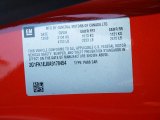2010 Chevrolet Camaro SS/RS Coupe Info Tag
