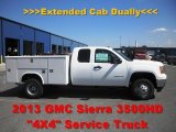 2013 Summit White GMC Sierra 3500HD Extended Cab 4x4 Utility Truck #70081629