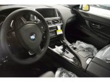 2013 BMW 6 Series 640i Gran Coupe Black Interior