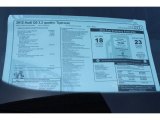 2012 Audi Q5 3.2 FSI quattro Window Sticker