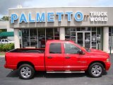 2005 Flame Red Dodge Ram 1500 SLT Quad Cab #70133250