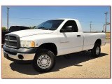 Bright White Dodge Ram 2500 in 2003