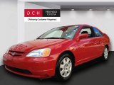 2002 Rally Red Honda Civic EX Coupe #70133448