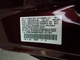 2011 Odyssey Color Code for Dark Cherry Pearl - Color Code: R529P