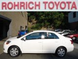 2008 Polar White Toyota Yaris Sedan #70196211