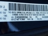 2013 Grand Caravan Color Code for True Blue Pearl - Color Code: PBU