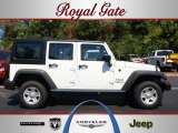 2013 Bright White Jeep Wrangler Unlimited Sport 4x4 #70195330