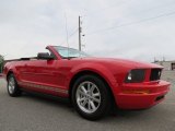 2008 Torch Red Ford Mustang V6 Deluxe Convertible #70195691