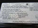 1990 Cadillac Brougham d'Elegance Info Tag