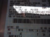 2012 E Series Van Color Code for Ingot Silver Metallic - Color Code: UX