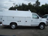 2012 Oxford White Ford E Series Cutaway E350 Commercial Utility Truck #70310694