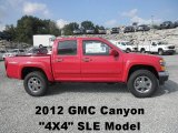 2012 Fire Red GMC Canyon SLE Crew Cab 4x4 #70311132