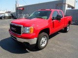 2012 Fire Red GMC Sierra 2500HD Extended Cab 4x4 #70352803