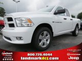 2012 Bright White Dodge Ram 1500 Express Quad Cab #70352498