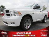 2012 Bright White Dodge Ram 1500 Express Regular Cab #70352490