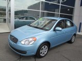 2010 Ice Blue Hyundai Accent GLS 4 Door #70352268