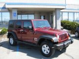 2007 Red Rock Crystal Pearl Jeep Wrangler Unlimited X 4x4 #7023383