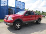 2005 Bright Red Ford F150 XL SuperCab 4x4 #70406836