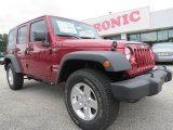 2013 Deep Cherry Red Crystal Pearl Jeep Wrangler Unlimited Sport 4x4 #70407032