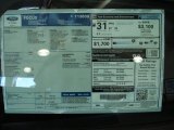 2013 Ford Focus SE Hatchback Window Sticker