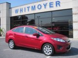 2011 Red Candy Metallic Ford Fiesta SE Sedan #70474549