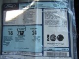 2003 Ford Thunderbird Premium Roadster Window Sticker