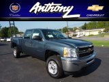 2013 Blue Granite Metallic Chevrolet Silverado 2500HD Work Truck Crew Cab 4x4 #70474862