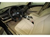 2010 BMW 5 Series 528i Sedan Cream Beige Interior