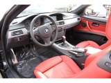 2012 BMW 3 Series 335i xDrive Coupe Coral Red/Black Interior