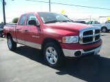 2004 Flame Red Dodge Ram 1500 SLT Quad Cab 4x4 #70474070