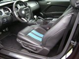 2011 Ford Mustang Shelby GT500 Coupe Charcoal Black/Grabber Blue Interior