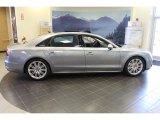 Quartz Gray Metallic Audi A8 in 2013