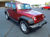 2008 Red Rock Crystal Pearl Jeep Wrangler Unlimited X 4x4 #70570391