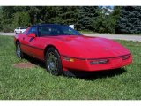 Bright Red Chevrolet Corvette in 1984