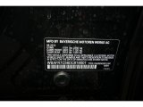 2013 5 Series Color Code for Jet Black - Color Code: 668