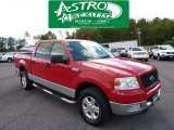 2004 Bright Red Ford F150 XLT SuperCrew 4x4 #70618409
