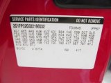 2002 Chevrolet Camaro Z28 SS 35th Anniversary Edition Convertible Info Tag