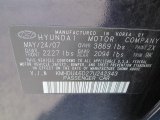 2007 Elantra Color Code for Regatta Blue - Color Code: 2X