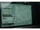 2012 Toyota Camry Hybrid XLE Window Sticker