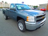 2013 Blue Granite Metallic Chevrolet Silverado 2500HD Work Truck Regular Cab 4x4 #70749355