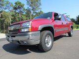 2005 Victory Red Chevrolet Silverado 1500 LS Crew Cab 4x4 #70749694