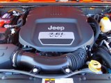 2013 Jeep Wrangler Unlimited Sahara 4x4 3.6 Liter DOHC 24-Valve VVT Pentastar V6 Engine