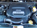 2013 Jeep Wrangler Unlimited Rubicon 4x4 3.6 Liter DOHC 24-Valve VVT Pentastar V6 Engine
