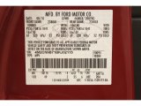 2011 Mariner Color Code for Sangria Red Metallic - Color Code: JV