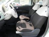 2013 Fiat 500 Pop Marrone/Avorio (Brown/Ivory) Interior