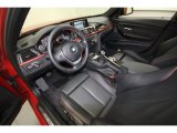 2012 BMW 3 Series 328i Sedan Black/Red Highlight Interior