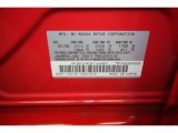 2008 MAZDA3 Color Code for True Red - Color Code: A4A